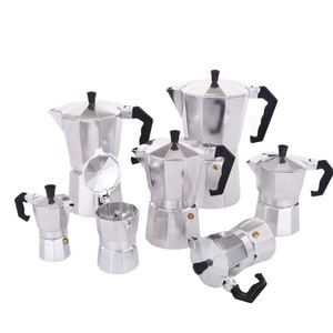 旅行やキャンプに最適なポータブルイタリア製アルミモカポットコーヒーメーカー 150ml 300ml 450ml 小型エスプレッソメーカー - Product Image 2
