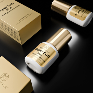 Colla per Extension Ciglia Professionale Super Morbida 5ml Coreana, Adesivo Extra Forte 2S, Etichetta Oro all'Ingrosso - Product Image 2