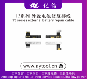Câble flexible externe de réparation de batterie AY pour <span class=keywords><strong>iPhone</strong></span> 11 12 13 <span class=keywords><strong>14</strong></span> <span class=keywords><strong>Pro</strong></span> Max temps de Cycle de batterie/outil de récupération de données de santé - Product Image 4