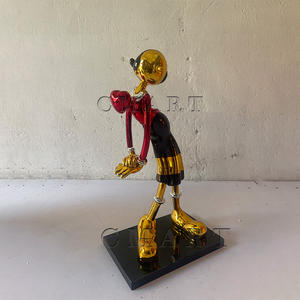Sculpture Pop Art en résine de la femme de <span class=keywords><strong>Popeye</strong></span>, aux couleurs chromées, inspirée des classiques de la bande <span class=keywords><strong>dessin</strong></span>ée, Statue <span class=keywords><strong>Olive</strong></span>, objet de collection pour galerie, Oliva - Product Image 1