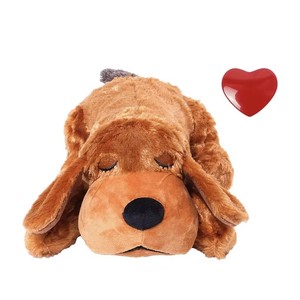 Peluche pour chiot la plus vendue avec fonction <span class=keywords><strong>battement</strong></span> <span class=keywords><strong>de</strong></span> cœur et coussin chauffant pour aider à soulager la dépression et l'anxiété des animaux <span class=keywords><strong>de</strong></span> compagnie - Product Image 1