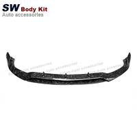 Diffuseur de becquet de pare-chocs avant en fibre de carbone forgé pour Mercedes-Benz Classe C W205 C63 Nouveau