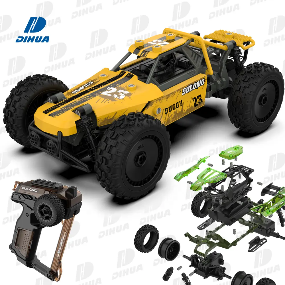 3-in-1 STEM RC Buggy Racer Bildungs bau 1:18 2,4 GHz Gebäude Fernbedienung LKW Auto Spielzeug Smart Assembly Kit 63 PCS