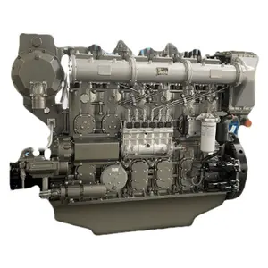 Motor diésel marino 706-882kw, serie Yuchai YC6CL, 6 cilindros en línea, cuatro tiempos, refrigerado por agua