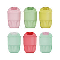 Mug de voyage isotherme en acier inoxydable vert avec design épuré, compatible OEM et marque privée