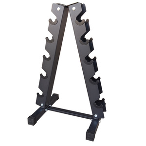 Soporte de Almacenamiento para Mancuernas al por Mayor, Estante de 5 Niveles en Forma de A con Base de Goma Antideslizante para Gimnasio en Casa y Organizador de Fitness - Product Image 1