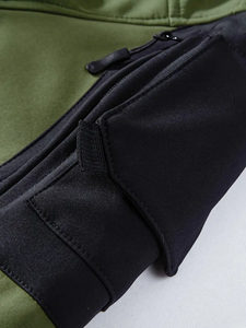 Dropshipping Veste à Capuche en Shell pour Hommes avec Fermeture Éclair et Poches, Résistante aux Rayures, Chaude, Convient pour l'Extérieur - Product Image 4