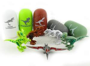 Huevos sorpresa coloridos ensamblados, juguete, cápsula de caramelo con dinosaurios carnívoro, Juguetes - Product Image 3