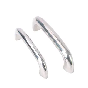 HHDSS Mirror Polishing Precision Cast Stainless Steel Pipe Industrial Handle Angle Pull Handle Door Pull Handle