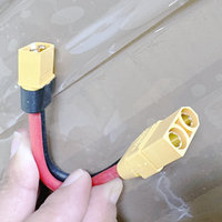 Câble de conversion du port de charge de batterie de trottinette électrique, connecteur mâle XT90 vers connecteur mâle/femelle XT60, 12AWG