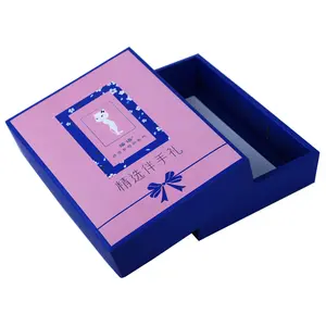 Individuelle rosa lila Hochzeit Einladungsbox luxuriöses indisches Geschenk Hochzeit Gunst Kartenboxen