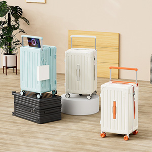 Valise en néoprène imperméable grande capacité, avec cinq roues épaissies, cadenas, roues silencieuses omnidirectionnelles, <span class=keywords><strong>chariot</strong></span> <span class=keywords><strong>de</strong></span> voyage durable - Product Image 1
