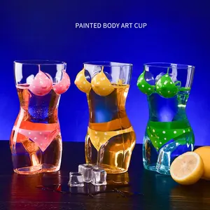 Peint à la main 2oz Lady Body Sublimation <span class=keywords><strong>mini</strong></span> gobelet tequila lunettes tasse Sexy gros seins femme corps forme bikini verre à shot - Product Image 3