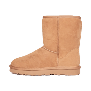 Botas de Nieve Unisex hasta la Pantorrilla, Parte Superior de Piel de Oveja Genuina, Cómodas, <span class=keywords><strong>Impermeables</strong></span>, Transpirables, Antideslizantes, Cálidas y Ligeras, Tipo Uggs - Product Image 2