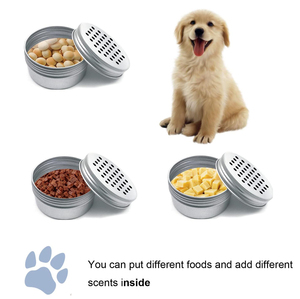 Boîtes d'entraînement olfactif pour chiens <span class=keywords><strong>de</strong></span> 60 ml avec points magnétiques, en aluminium, avec couvercles creux - Product Image 2