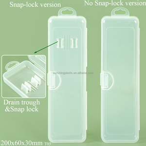 SUNSHING Factory <b>Toothbrush</b> <b>Case</b> <b>With</b> Drain Trough Portable Travel <b>Toothbrush</b> Storage Box For Business Trip Oral Care Container - Product Image 2