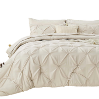 Ensemble de couette Kingworth en coton lavé à motif végétal, 400TC, luxe, taille Queen, toutes saisons, literie moderne pour la maison