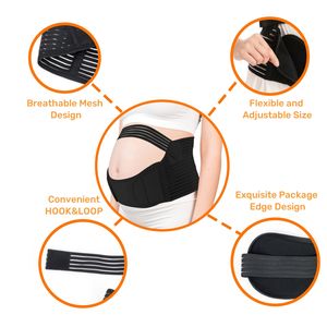 Le donne incinte indossano il supporto per la schiena gravidanza 3 In 1 cintura <span class=keywords><strong>di</strong></span> supporto per il ventre brace allevia la lombalgia - Product Image 3