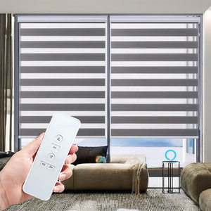 Persianas Enrollables Zebra Eléctricas Automáticas Modernas al por Mayor, Doble Capa, Tela Día y Noche, Instalación Integrada, para Ventanas Francesas - Product Image 2