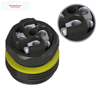 Conector de Cable Hembra de 4 Pines, 17.5A, 450V CA, EP040-2124-00, IP68, para Iluminación LED de Calles