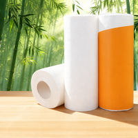 Serviettes de cuisine jetables écologiques, lavables, à double épaisseur, hautement absorbantes, absorbant l'eau et l'huile, avec gaufrage personnalisé, papier hygiénique