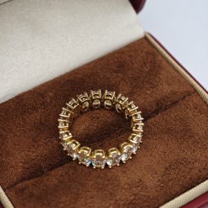 Bague en alliage de cobalt-chrome plaqué or 18 carats moderne UM Jewelry, vente en gros, unisexe/hommes/femmes, usage quotidien, cadeau d'anniversaire, décontracté, NGTC - Product Image 5