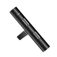 Diffuseur d'huiles essentielles pour voiture Fourcase, désodorisant d'air, clip de ventilation en alliage d'aluminium, nouveau modèle LW-304 noir 85MM