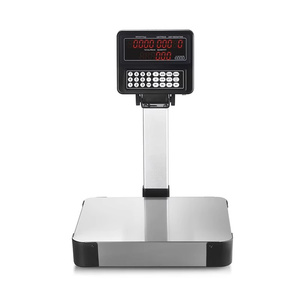Báscula de cocina de acero inoxidable Veidt Weiging de 60 kg con plataforma de pesaje computarizada ZJ609 y pantalla dual para lectura de precios - Product Image 4