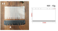 Classeur à 6 anneaux porte-poche en plastique A5 A6 clair étanche PVC souple écologique à la mode porte-carte de crédit pour la papeterie