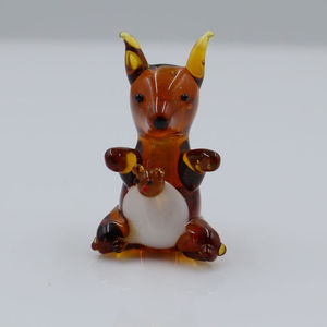 벌새 코알라 캥거루 오리너구리의 호주 수제 미니어처 유리 공예 무라노 램프 워크 인형-도매 - Product Image 3