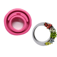DIY — moule en Silicone pour Vase de plantes succulentes, Vase de ciment, Pot de fleur, à béton, bricolage, porte-bougie, en argile et résine