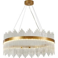 Lustres en cristal de luxe éclairage suspendu moderne lustre en or pour salle à manger lumière luxe/lumière
