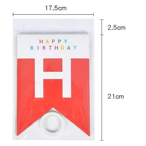 <span class=keywords><strong>Happy</strong></span> <span class=keywords><strong>Birthday</strong></span> Banner Bunting <span class=keywords><strong>Birthday</strong></span> Party decorazione da parete Gold Stamping Hanging Paper <span class=keywords><strong>Birthday</strong></span> Banner Party Decor Supplies - Product Image 3