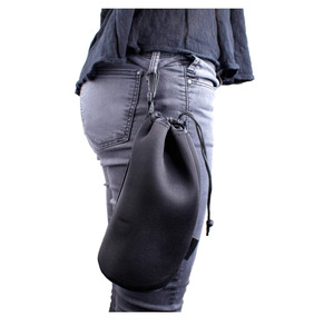 Leather <b>Mini</b> Wireless <b>Speaker</b> Bag, Shockproof Inner Bag, Creative Drawstring Earphone Case Storage Bag - Product Image 4