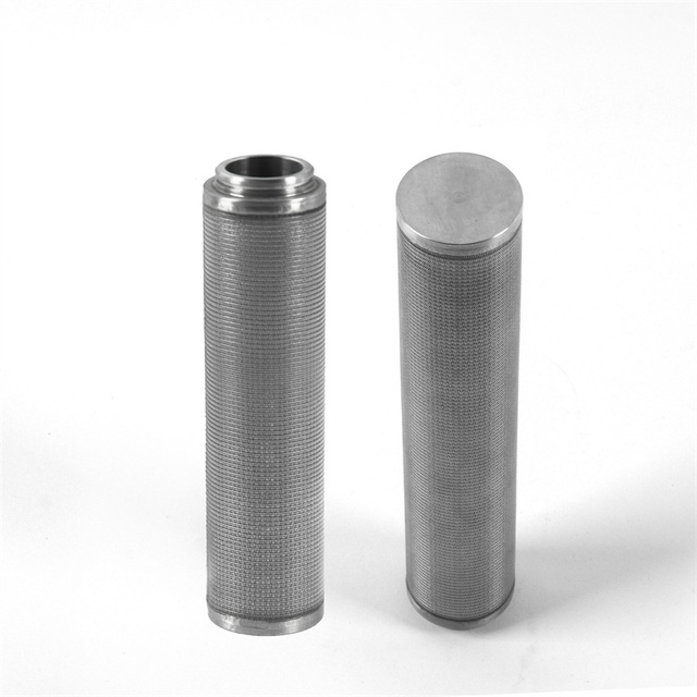 2  Micron Porous Stainless Steel 316L Wire Mesh  Sintered Metal Filter Cartridge for Liquid Filtration