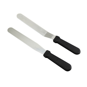 Espátulas de <span class=keywords><strong>Acero</strong></span> <span class=keywords><strong>Inoxidable</strong></span> Rectas y Angulares de 6/8/10/12 Pulgadas para Decoración de Pasteles y Repostería - Product Image 1