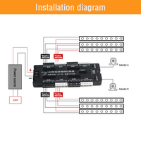Kit d'éclairage intelligent pour escaliers 24V LED avec capteur de mouvement, anti-court-circuit, profil en aluminium pour système d'éclairage intérieur des marches