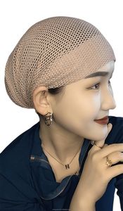 Gorro de malla transpirable y ecológico con cuentas de cristal, elástico y con cordones, pañuelo para la cabeza para mujeres musulmanas, sombrero árabe YASEEN - Product Image 3