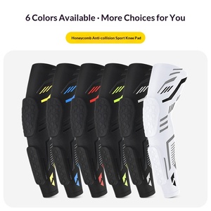 Manchon de compression long en Spandex/Polyester pour <span class=keywords><strong>bras</strong></span>, protection anti-collision en nid d'abeille, séparable, antidérapant, pour le cyclisme et le basketball - Product Image 1