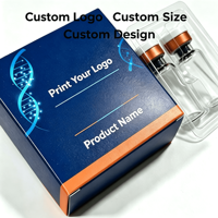 Étiquettes personnalisées 3ml 2 pièces en vinyle PVC, autocollant résistant à la chaleur, respirant, impression de logo personnalisé pour emballage de flacons, insert blister