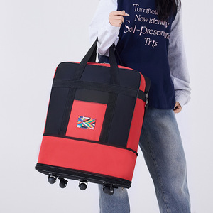 Large Capacity Waterproof <b>Foldable</b> Lightweight Soft Handle Travelling Luggage <b>Trolley</b> Suitcase Bags Custom Logo Factory Direct - Product Image 3