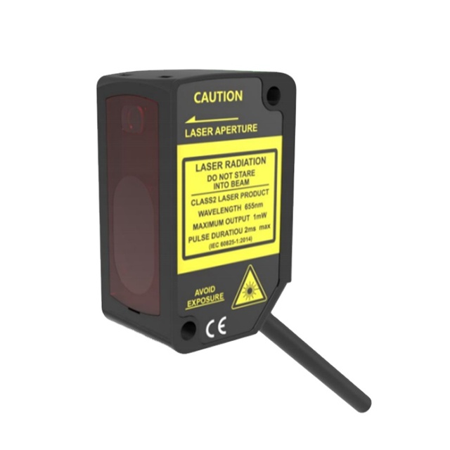 PDE-CR50 Series High Precision Digital Laser Displacement Sensor RS-485 12V/24V DC for Small Angle Linear Position Measuring