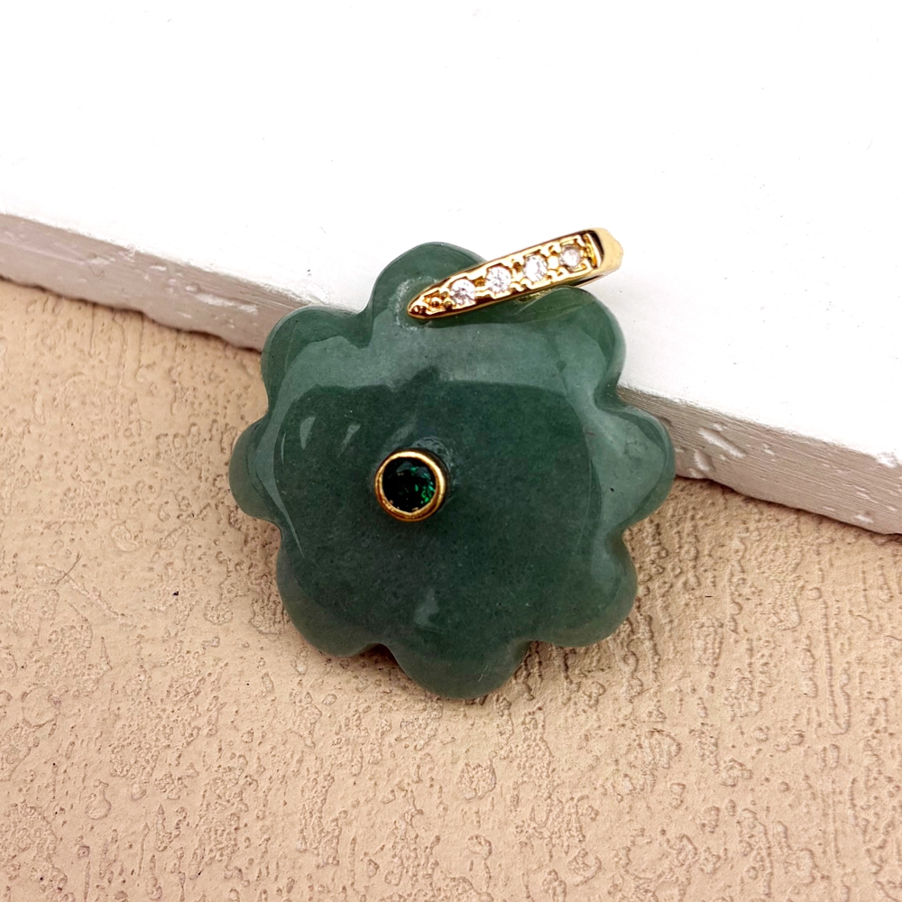 Green aventurine - gold