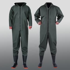 Cuissardes <span class=keywords><strong>de</strong></span> chasse et <span class=keywords><strong>de</strong></span> <span class=keywords><strong>pêche</strong></span> personnalisées pour hommes avec bottes en PVC et cuissardes <span class=keywords><strong>de</strong></span> poitrine imperméables en caoutchouc Ventes directes en usine - Product Image 1