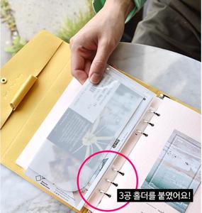 Loose Leaf <strong>Binder</strong> <strong>Sticker</strong> Storage Buckle <strong>Sticker</strong> Notebook Tool Transformation Accessories Applicable Planner A5 A6 Office School - Product Image 6
