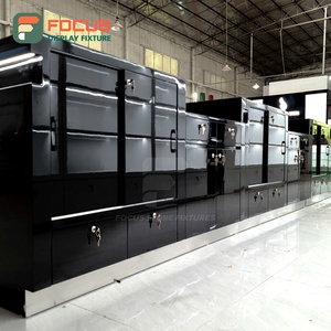 Vitrine classique pour boutique de tabac, en bois et verre, avec éclairage LED, comptoir de présentation de tabac - Product Image 4