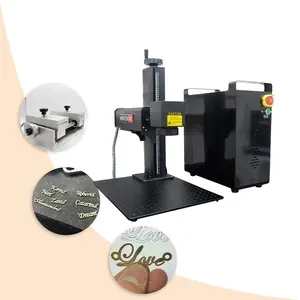 Manufacturer Sell Animal Ear Tag Fiber Laser Marking Machine For Small Business