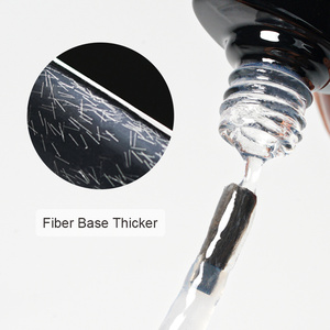 Base de fibra más gruesa Etiqueta privada Peel Off Esmalte de <span class=keywords><strong>uñas</strong></span> Suspensión Capa base de goma Base de fibra transparente Uv Gel Nail - Product Image 5