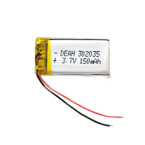 מותאם אישית 302035 <span class=keywords><strong>150mah</strong></span> <span class=keywords><strong>3.7v</strong></span> ליתיום פולימר סוללה ליתיום יון נטענת תאי סוללות <span class=keywords><strong>Lipo</strong></span> סוללות - Product Image 6