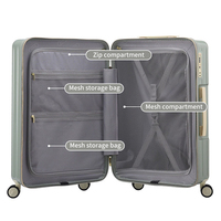 Fermeture éclair Mala De Bordo 10Kg Valise De Voyage produits en gros 28 pouces étui rigide sacs de voyage ensemble de bagages valises